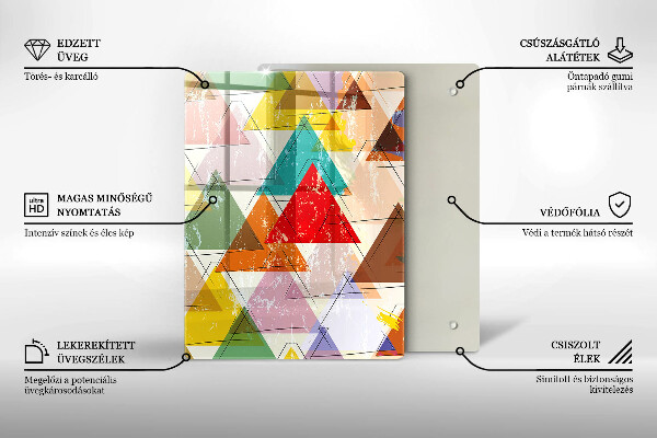 Glas Herdabdeckplatte Bunter Himmel