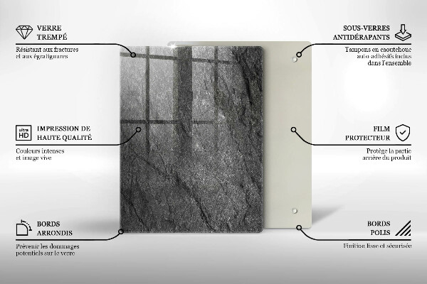 Glas Herdabdeckplatte Meerwasserwellen