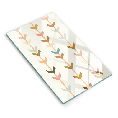 Glas Herdabdeckplatte Geometrische Elemente