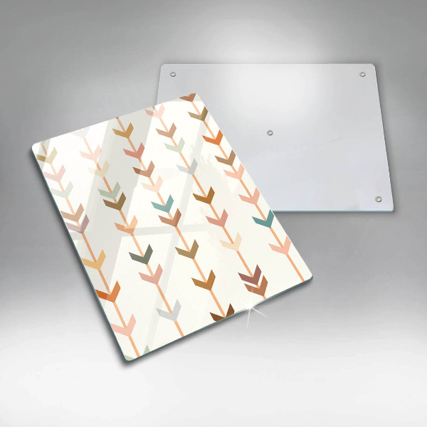 Glas Herdabdeckplatte Geometrische Elemente