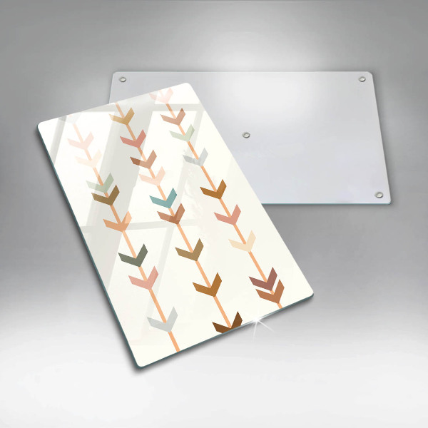 Glas Herdabdeckplatte Geometrische Elemente