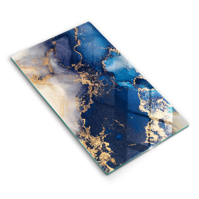 Glas Herdabdeckplatte Eleganter Hintergrund und Gold