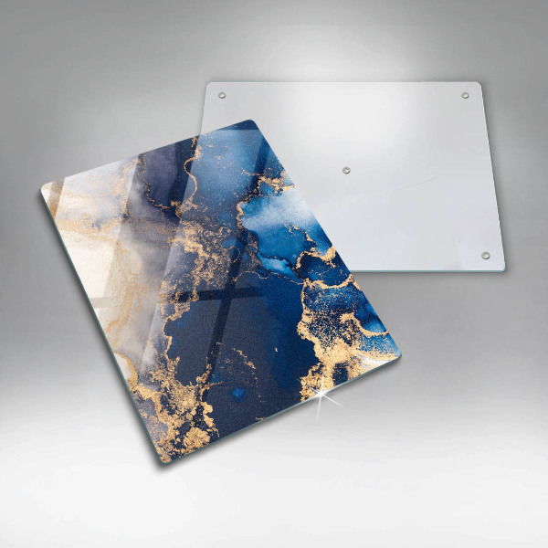 Glas Herdabdeckplatte Eleganter Hintergrund und Gold