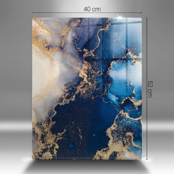 Glas Herdabdeckplatte Eleganter Hintergrund und Gold