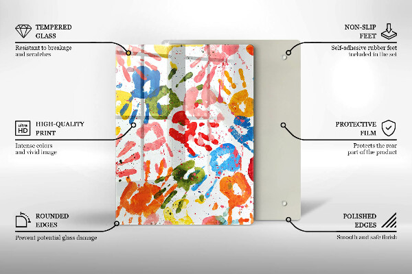 Glas Herdabdeckplatte Eleganter Hintergrund und Gold