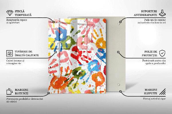 Glas Herdabdeckplatte Eleganter Hintergrund und Gold