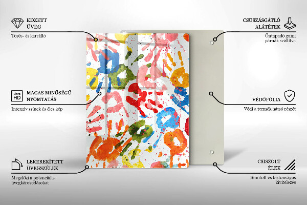 Glas Herdabdeckplatte Eleganter Hintergrund und Gold