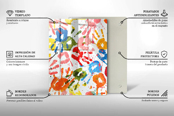 Glas Herdabdeckplatte Eleganter Hintergrund und Gold