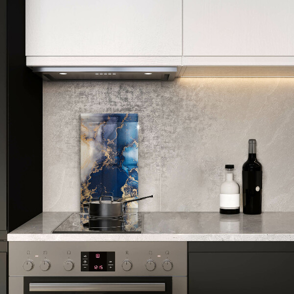 Glas Herdabdeckplatte Eleganter Hintergrund und Gold