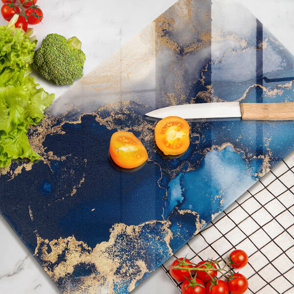 Glas Herdabdeckplatte Eleganter Hintergrund und Gold