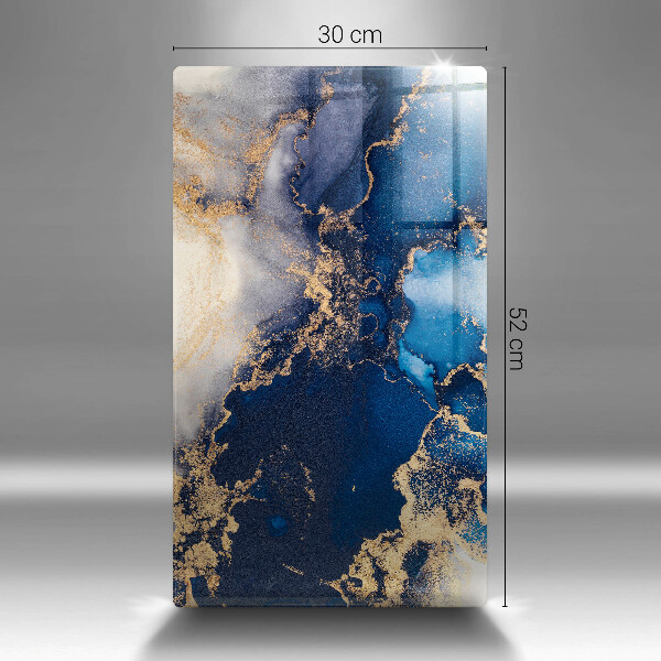 Glas Herdabdeckplatte Eleganter Hintergrund und Gold