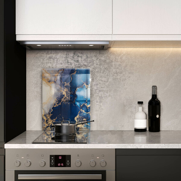 Glas Herdabdeckplatte Eleganter Hintergrund und Gold