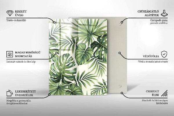 Glas Herdabdeckplatte Winterdekorationen
