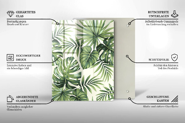 Glas Herdabdeckplatte Winterdekorationen