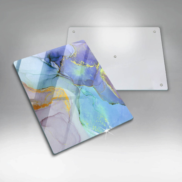 Glas Herdabdeckplatte Gebrochener Goldstein