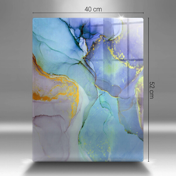 Glas Herdabdeckplatte Gebrochener Goldstein