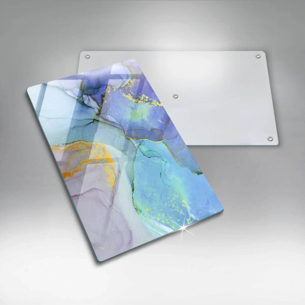 Glas Herdabdeckplatte Gebrochener Goldstein