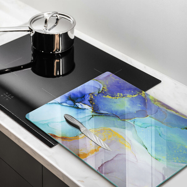 Glas Herdabdeckplatte Gebrochener Goldstein