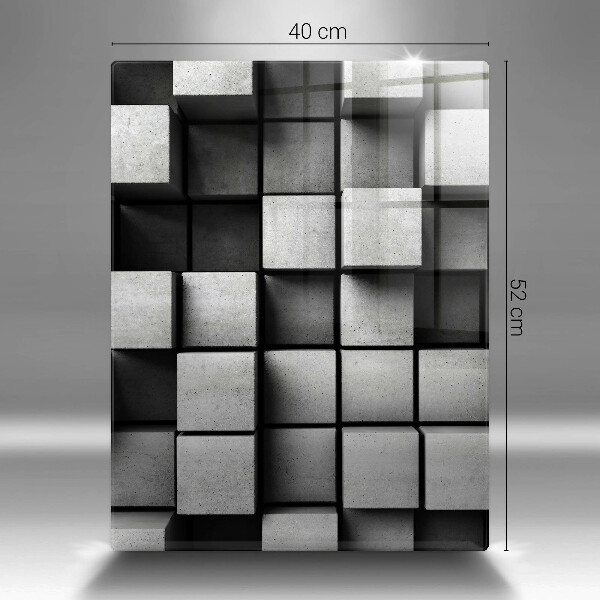 Glas Herdabdeckplatte 3D-Geometriehintergrund