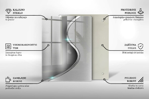 Glas Herdabdeckplatte 3D-Geometriehintergrund