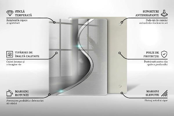 Glas Herdabdeckplatte 3D-Geometriehintergrund