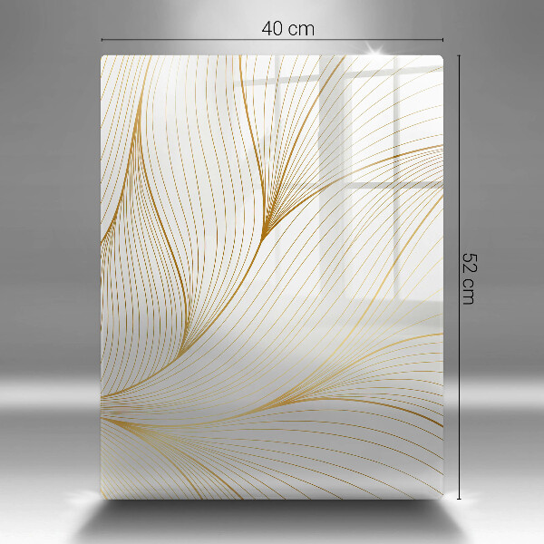 Glas Ceranfeldabdeckung Spritzschutz Modernes Linienmuster