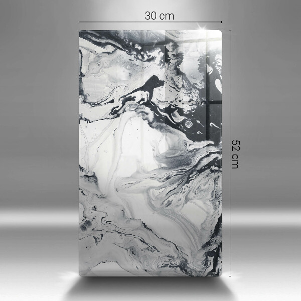 Glas Ceranfeldabdeckung Spritzschutz Tintenabstraktion