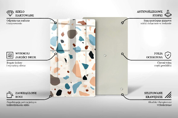 Glas Herdabdeckplatte Dekoratives Steinzeug