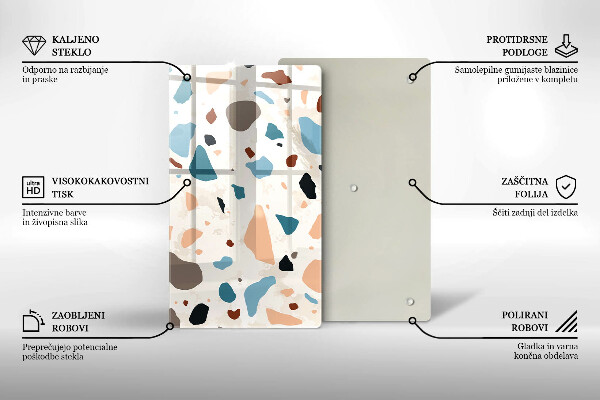 Glas Herdabdeckplatte Dekoratives Steinzeug