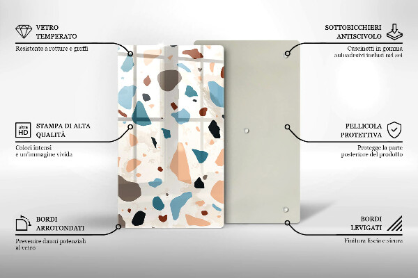 Glas Herdabdeckplatte Dekoratives Steinzeug