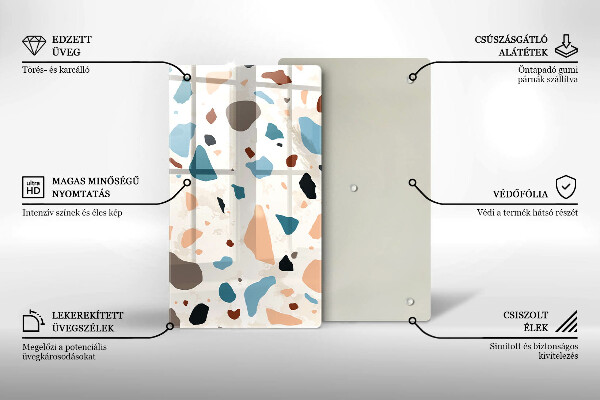 Glas Herdabdeckplatte Dekoratives Steinzeug