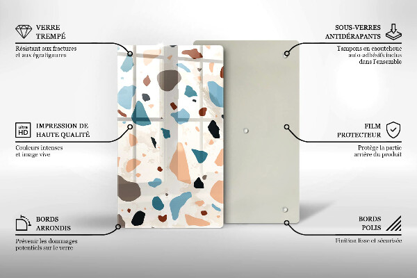 Glas Herdabdeckplatte Dekoratives Steinzeug