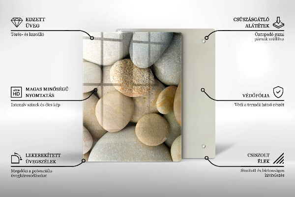 Glas Ceranfeldabdeckung Spritzschutz Abstrakte goldene Linien
