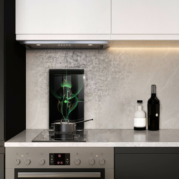 Glas Ceranfeldabdeckung Spritzschutz Moderne Abstraktion