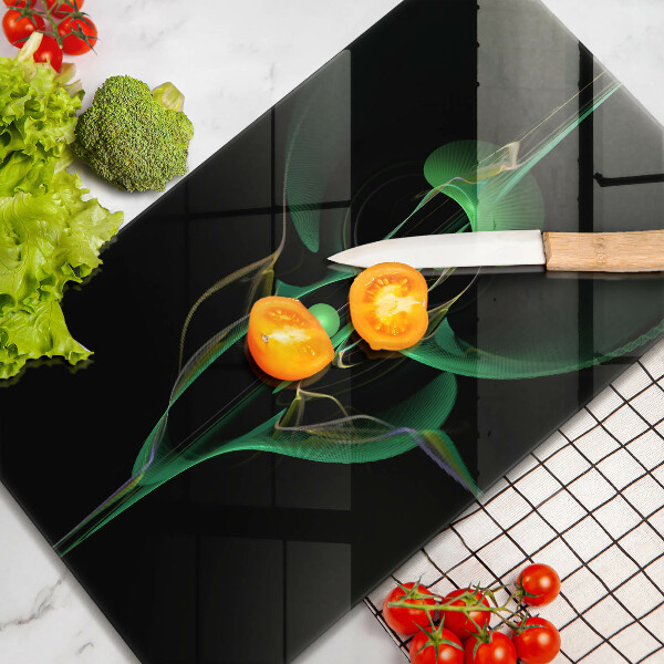 Glas Ceranfeldabdeckung Spritzschutz Moderne Abstraktion