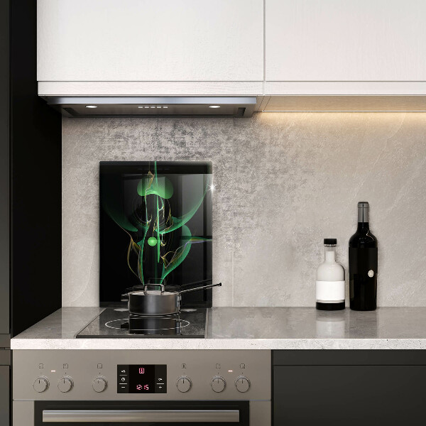 Glas Ceranfeldabdeckung Spritzschutz Moderne Abstraktion