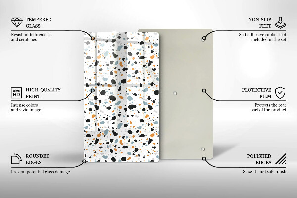 Glas Herdabdeckplatte Dekoratives Steinzeug