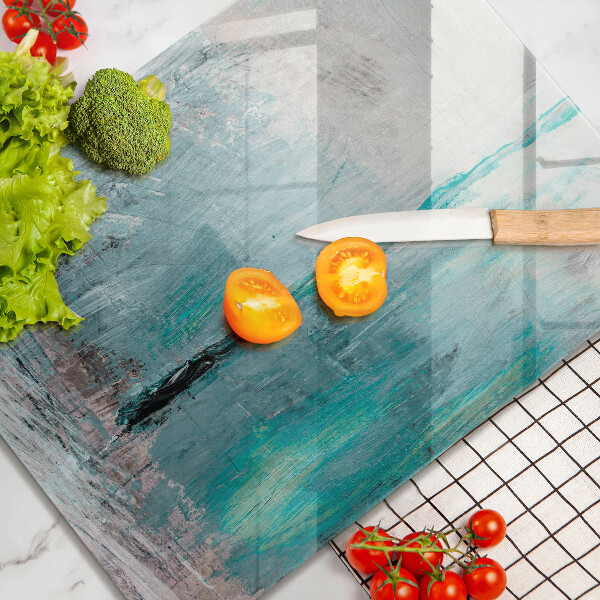 Glas Ceranfeldabdeckung Spritzschutz Malen Sie Abstraktionshintergrund