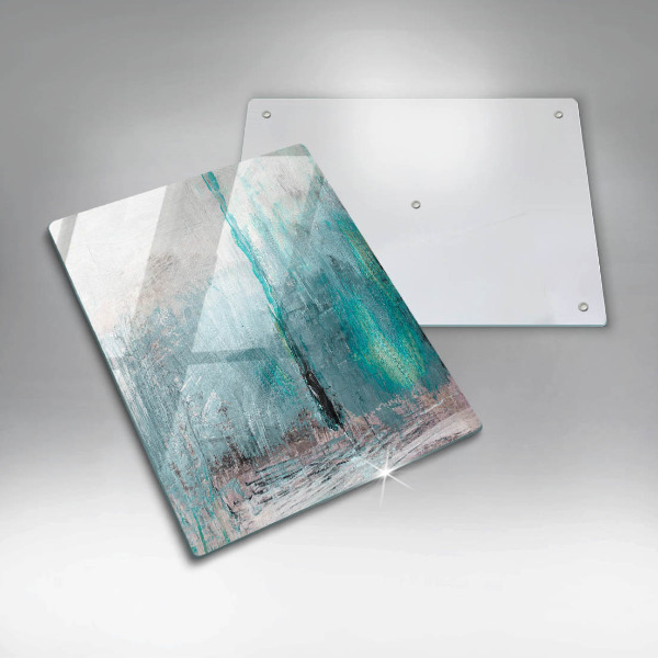 Glas Ceranfeldabdeckung Spritzschutz Malen Sie Abstraktionshintergrund