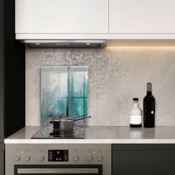 Glas Ceranfeldabdeckung Spritzschutz Malen Sie Abstraktionshintergrund