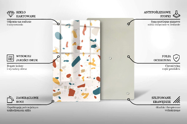 Glas Herdabdeckplatte Dekoratives Steinzeug