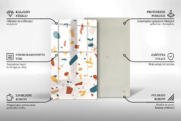 Glas Herdabdeckplatte Dekoratives Steinzeug