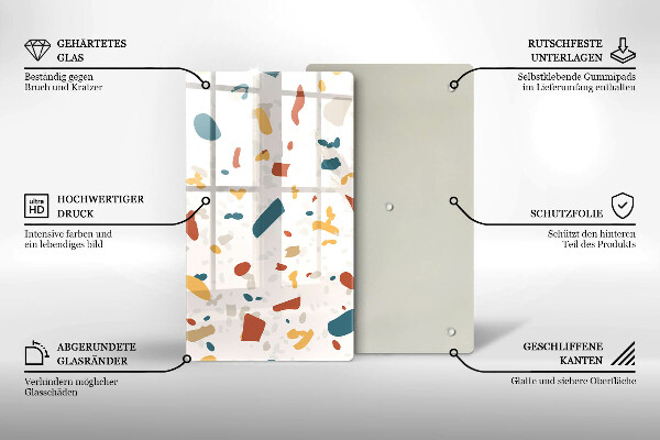 Glas Herdabdeckplatte Dekoratives Steinzeug