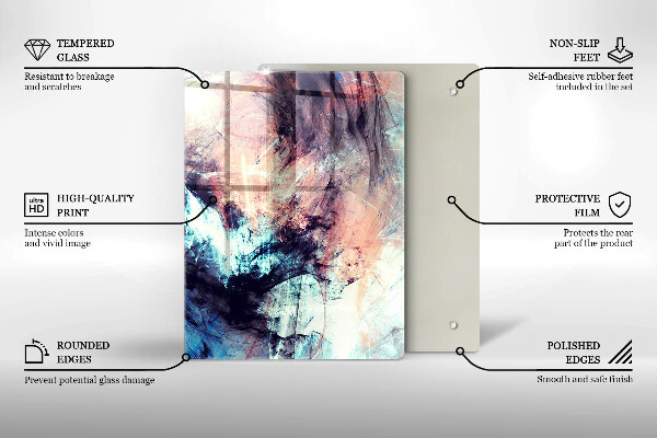 Glas Herdabdeckplatte Dekoratives Steinzeug