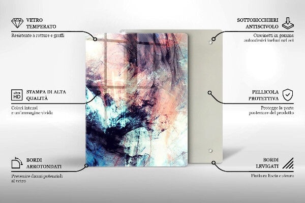 Glas Herdabdeckplatte Dekoratives Steinzeug