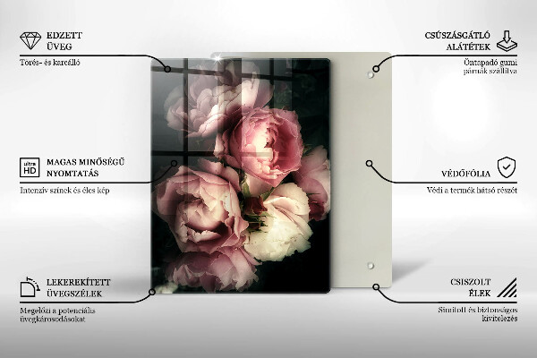 Glas Herdabdeckplatte Dekorativer Steinteller