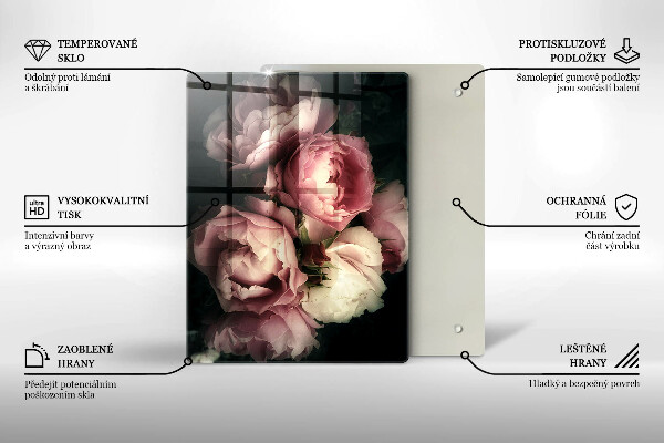 Glas Herdabdeckplatte Dekorativer Steinteller