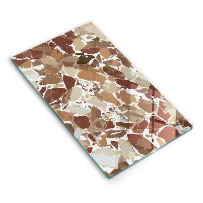 Glas Herdabdeckplatte Dekorative Beizen aus Stein