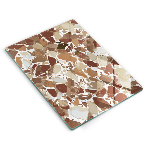 Glas Herdabdeckplatte Dekorative Beizen aus Stein