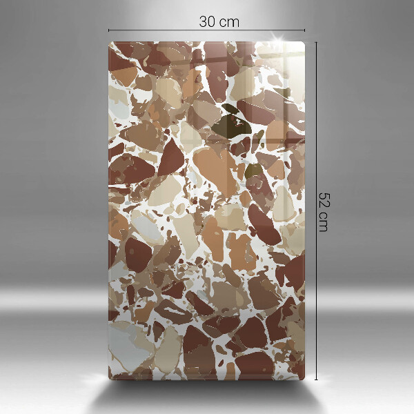 Glas Herdabdeckplatte Dekorative Beizen aus Stein